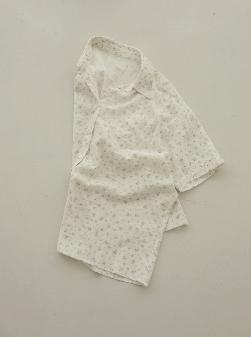 Shopira Flower Short Sleeve Shirt T12254