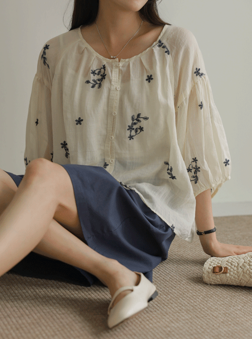 Erumi Linen Blouse Y94
