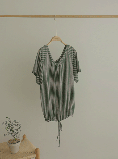 Jenas Striped Short T-shirts T12305