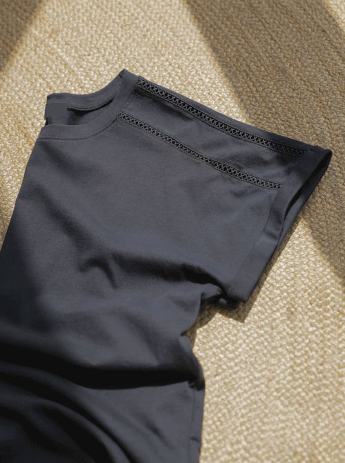 Nijoe Punching Short T shirts T12344