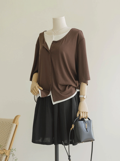 Ailee layered Cardigan Z492