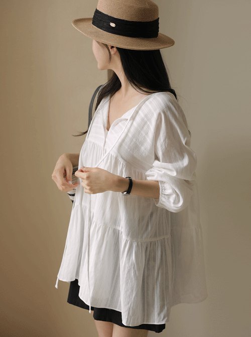 Nihassel Shirring Blouse T12485