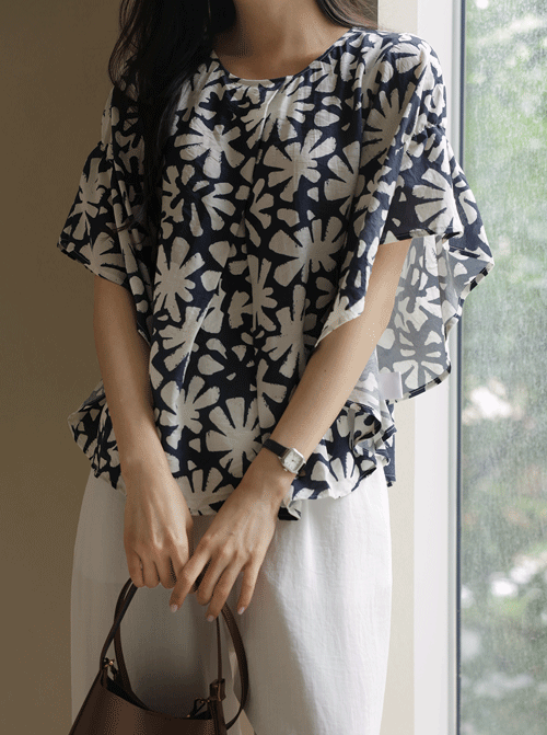 Jaseon V-neck Blouse Y126