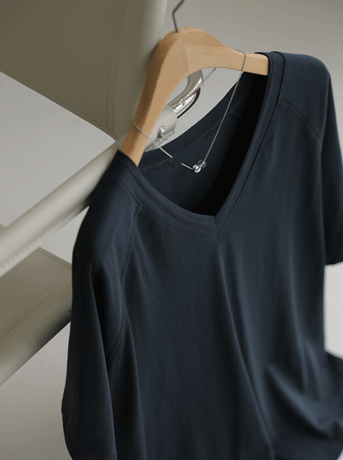Katebi V-neck Short T shirts T12488