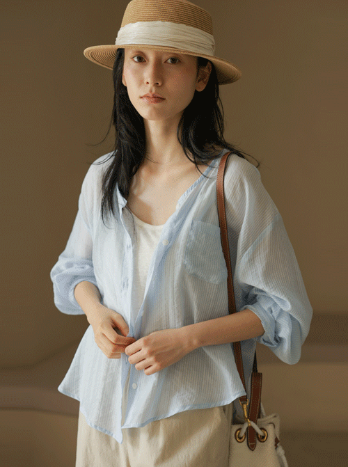 Vika Stripe Shirt T12536