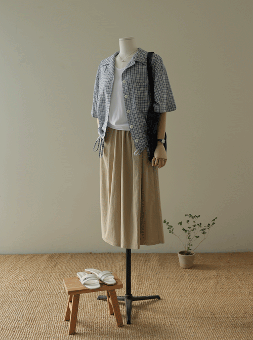 Rezovi Check Short Sleeve Shirt T12617