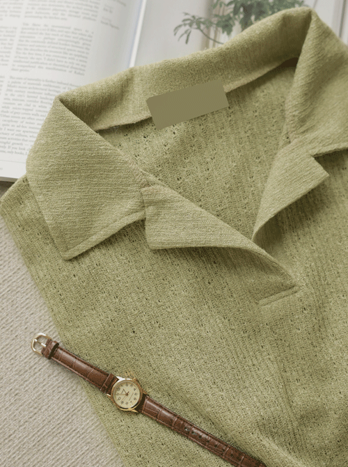 Hoir Collar Short T shirts T12627