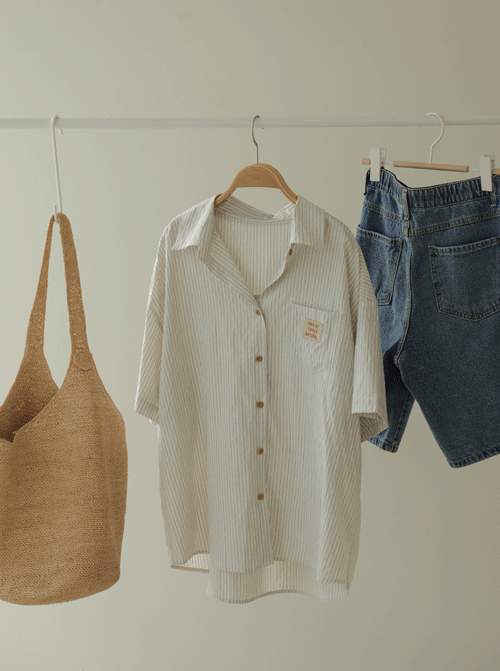 Catore Linen Short Sleeve Shirt T12612