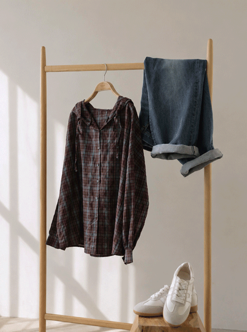 Tenira Check Hoodie T12840