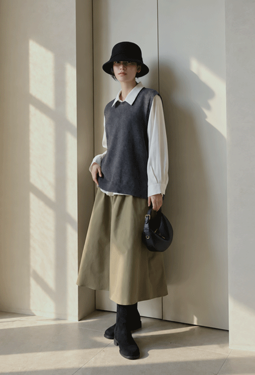 Mebora Pintuck Skirt SK2946