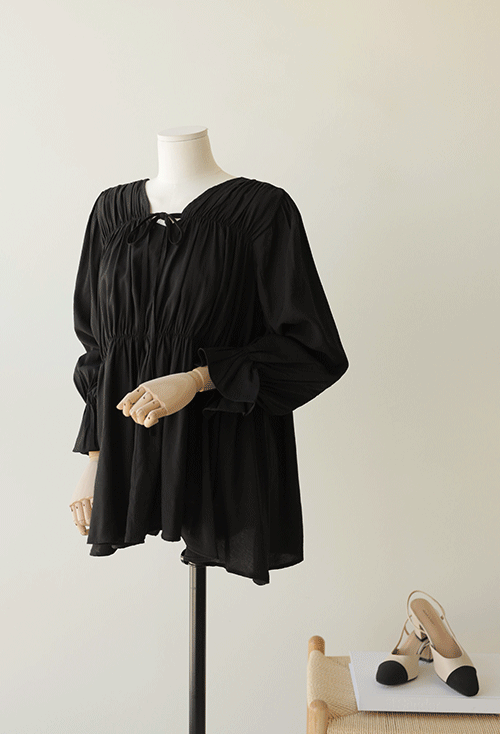 Famovi Shirring Blouse T12949