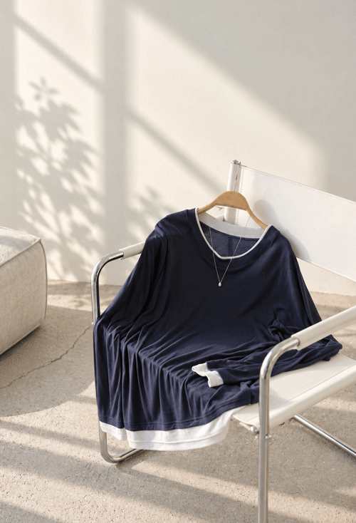 Jemaro layered T-shirt T12984