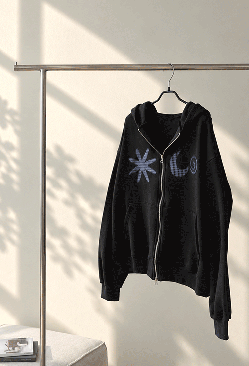 Libano Embroidery Hoodies zip up U6398