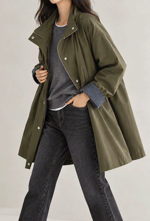 Check-up string field jacket Z552