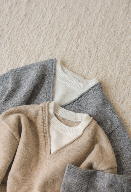 Sanher layered Knit K4389