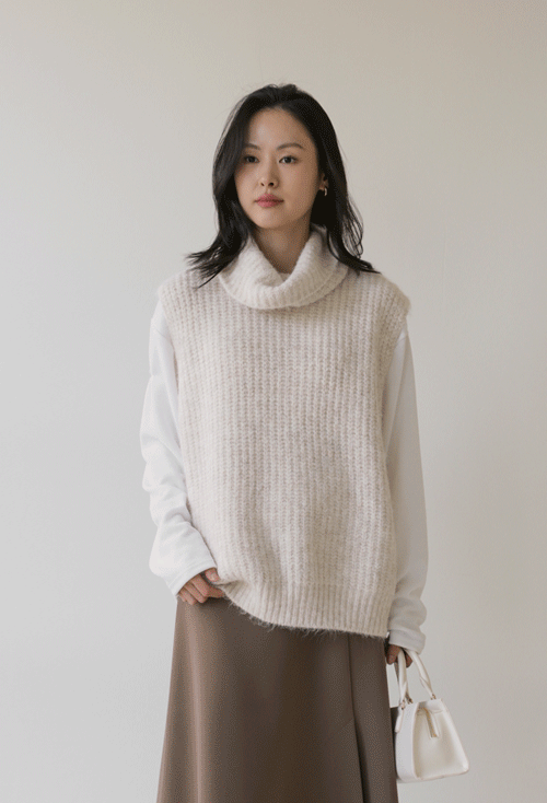 Satebi Turtle Knit Vest Y228