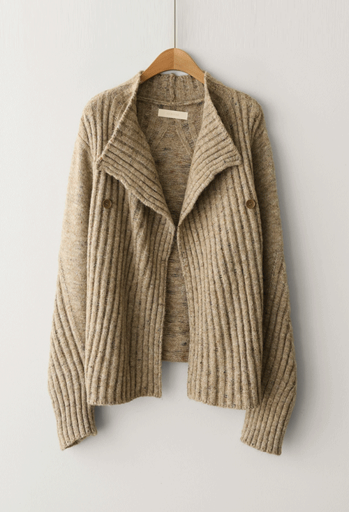 Lehion Open Wool Cardigan Y266