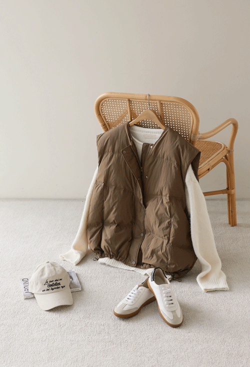 Belcodi Duck Down Padded Vest Z563