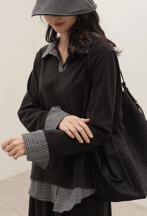 Woolspan layered Sweat Shrits Z576